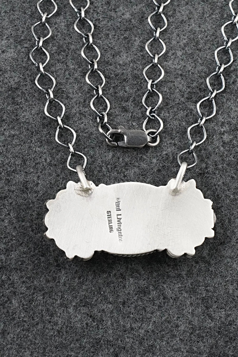 Turquoise & Sterling Silver Necklace - Paul Livingston