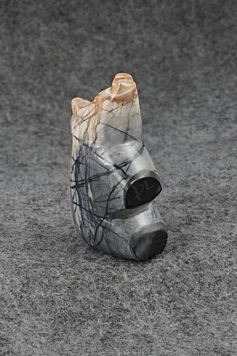 Pig Zuni Fetish Carving - Delvin Leekya