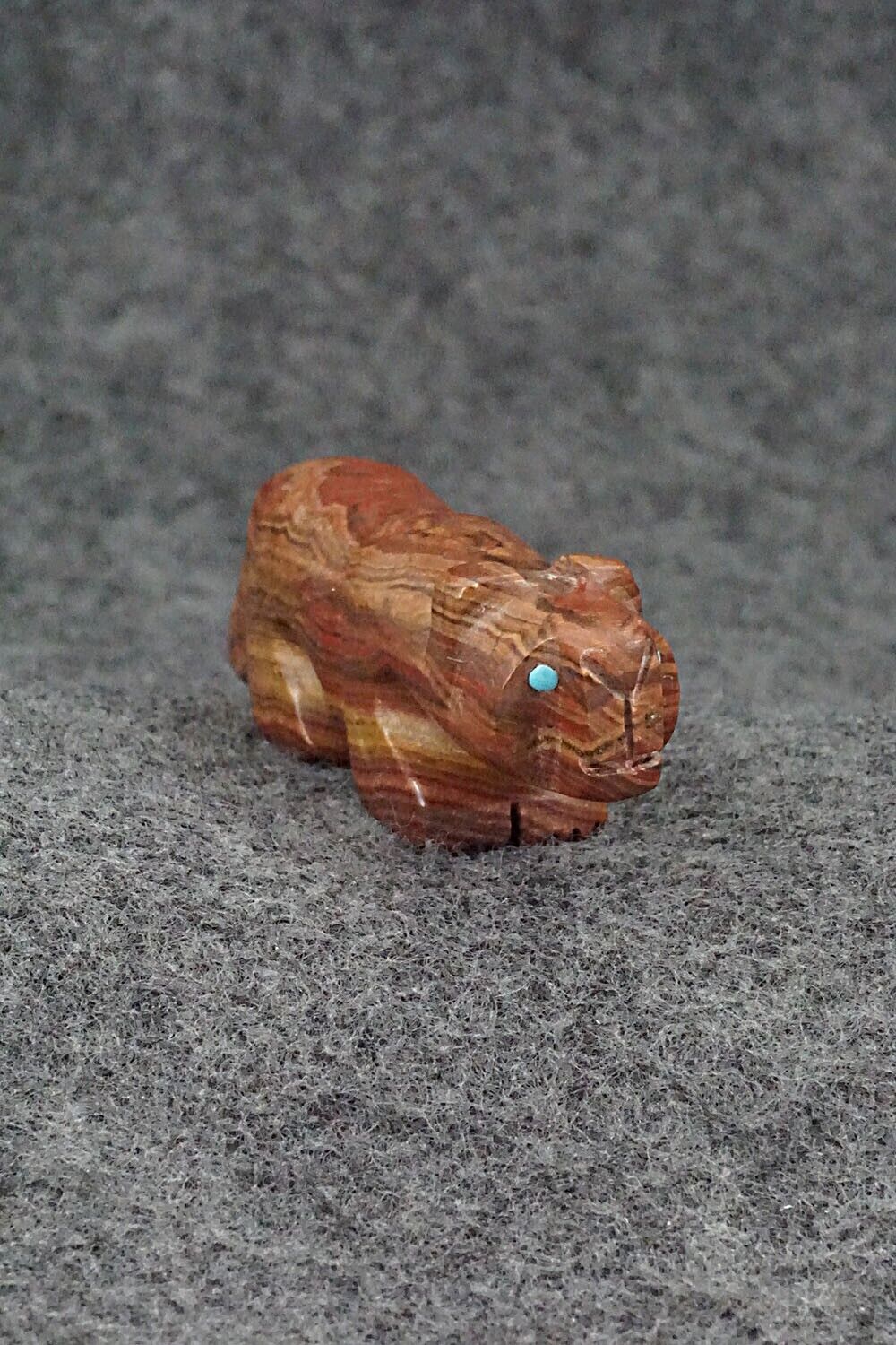 Mountain Lion Zuni Fetish Carving - Reynold Lunasee
