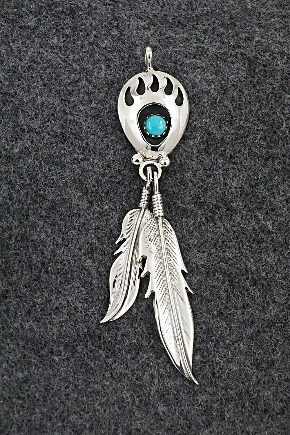 Turquoise & Sterling Silver Pendant - Annie Spencer
