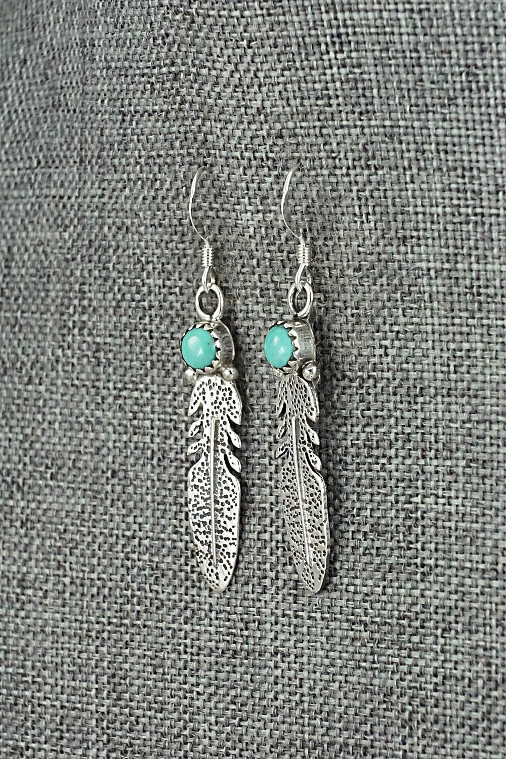 Turquoise & Sterling Silver Earrings - Sharon McCarthy