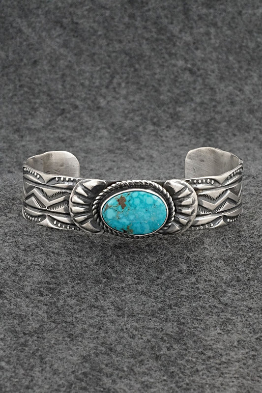 Turquoise & Sterling Silver Bracelet - Tillie Jon