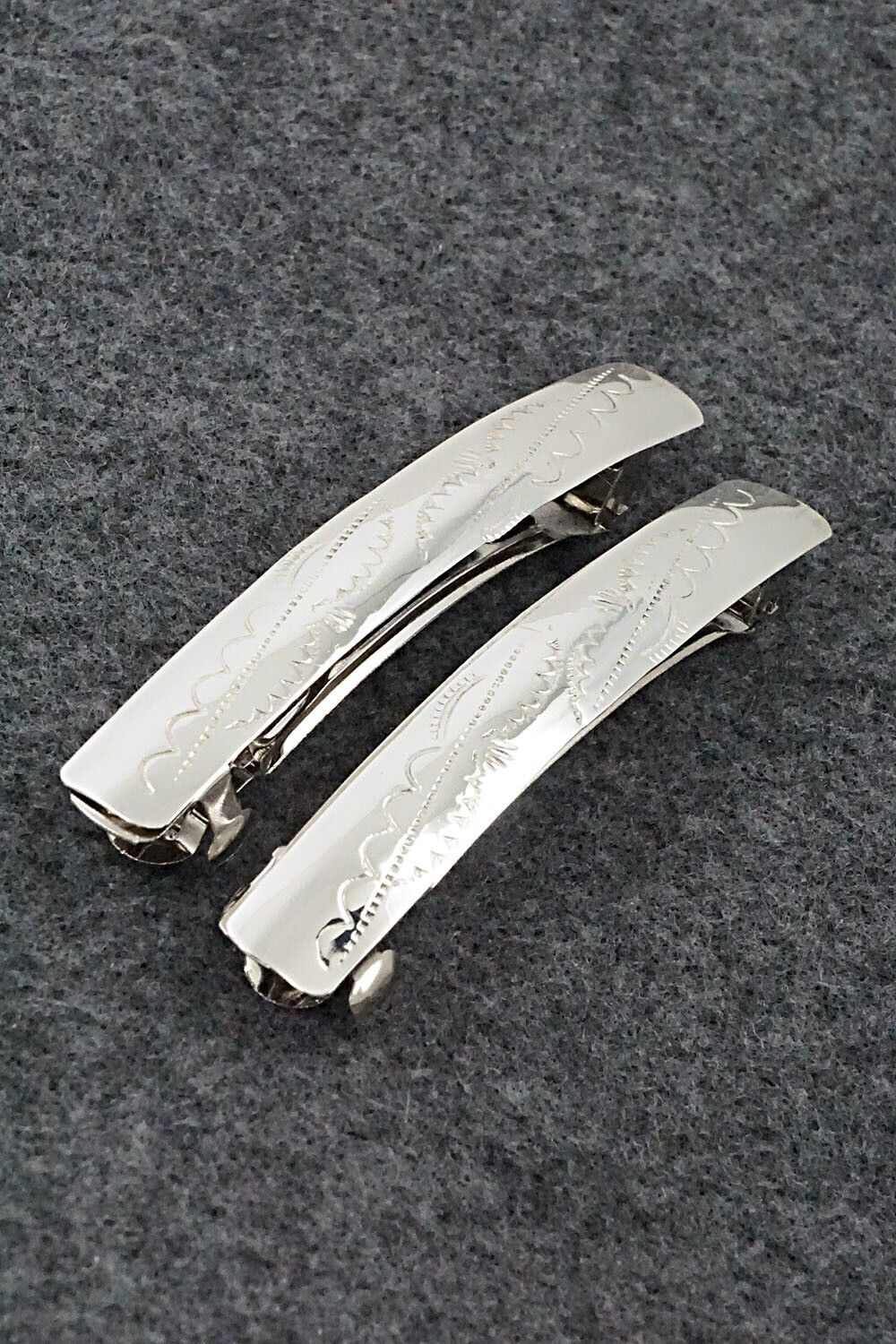 Sterling Silver Hair Barrettes - Randall Dalgai