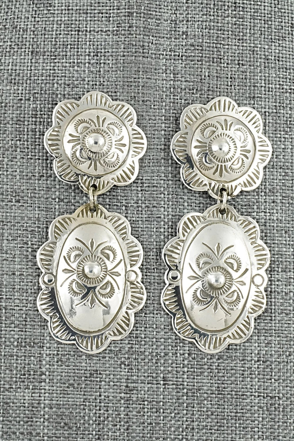 Sterling Silver Earrings - Bertha Begay