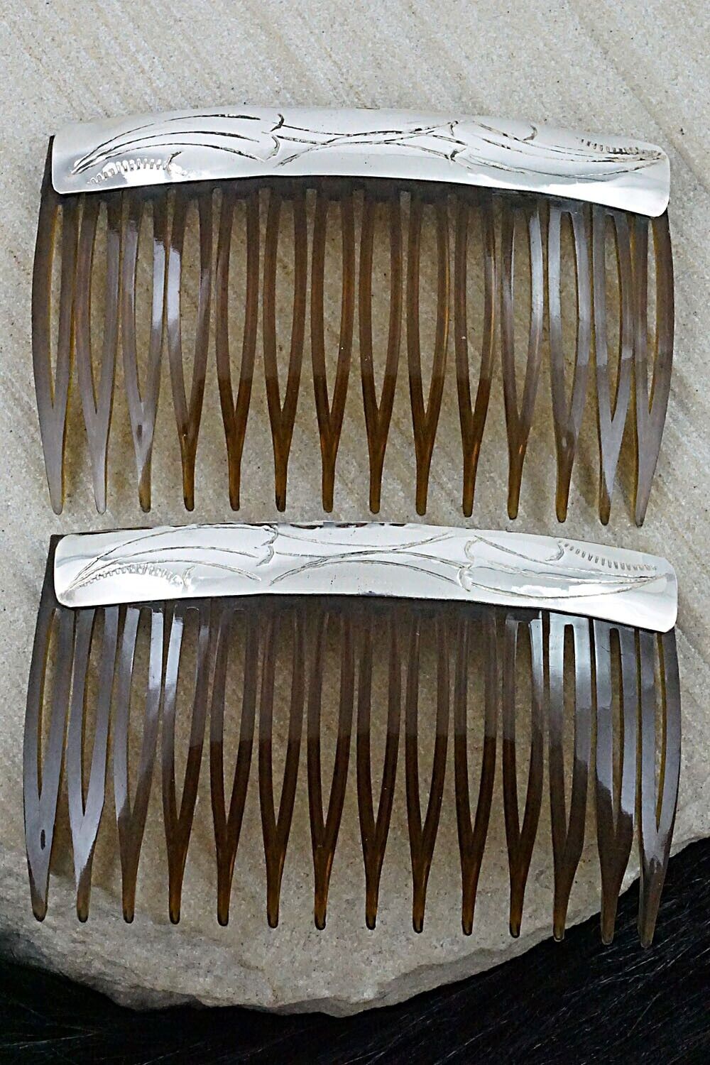 Sterling Silver Hair Combs - Randall Dalgai