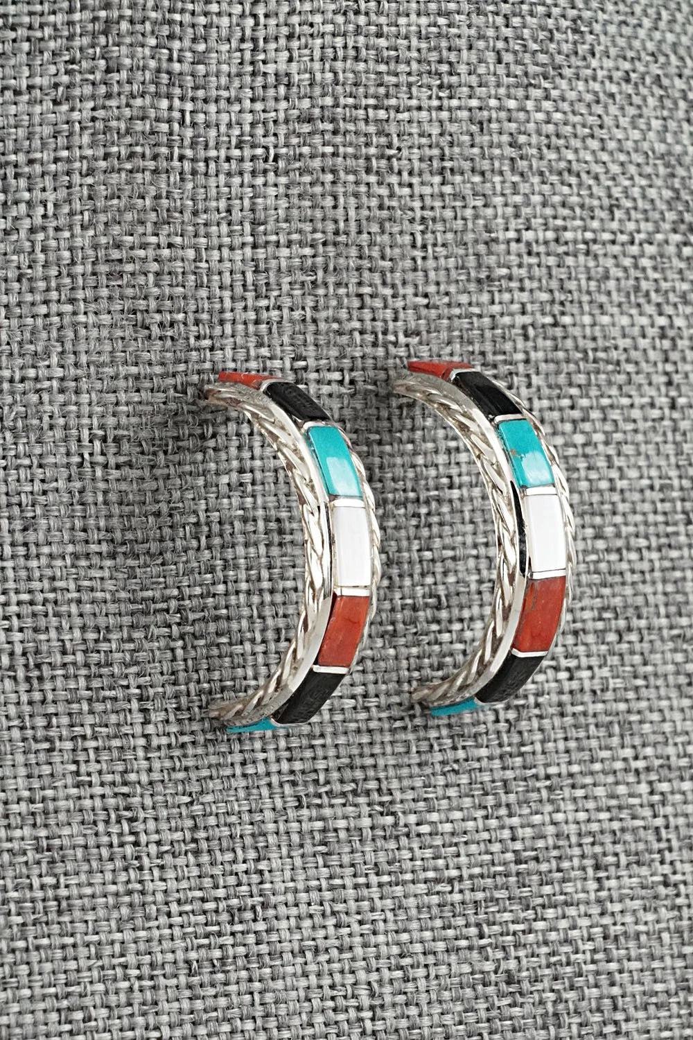 Multi-Stone & Sterling Silver Earrings - Malcolm Chavez
