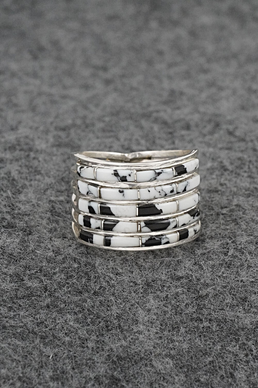White Buffalo & Sterling Silver Ring - Jamie Johnson - Size 10