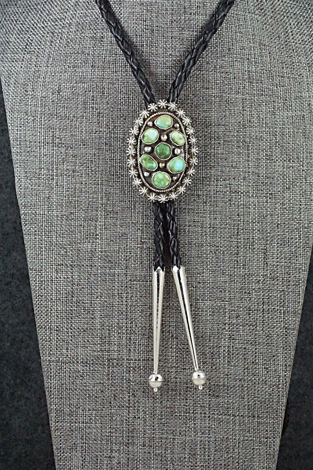 Turquoise & Sterling Silver Bolo Tie - Paige Gordon