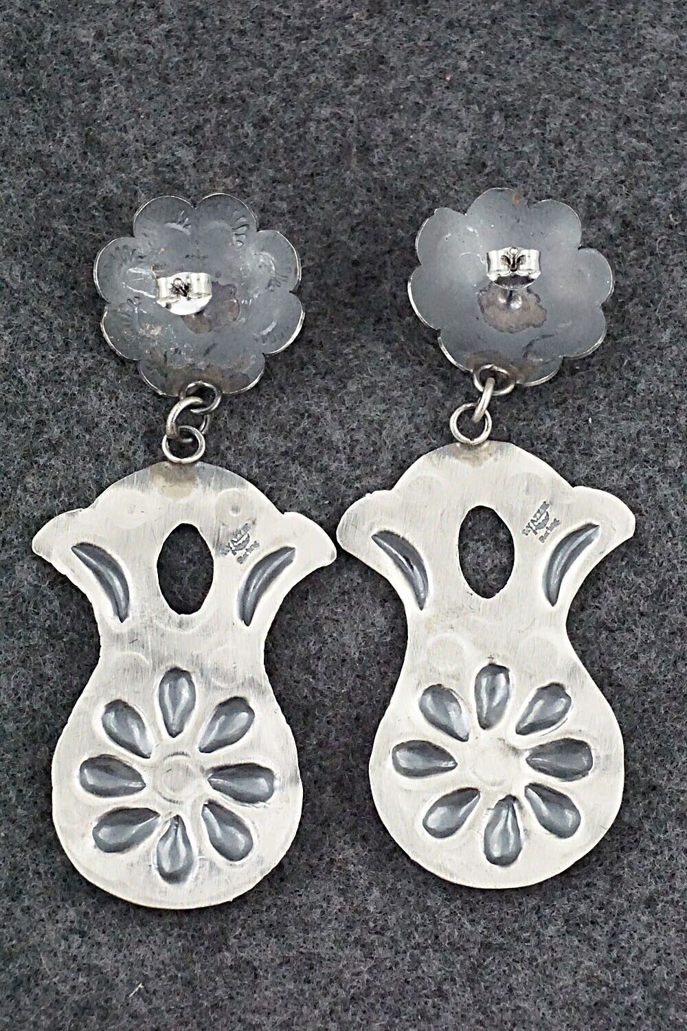 Turquoise & Sterling Silver Earrings - Samantha Yazzie