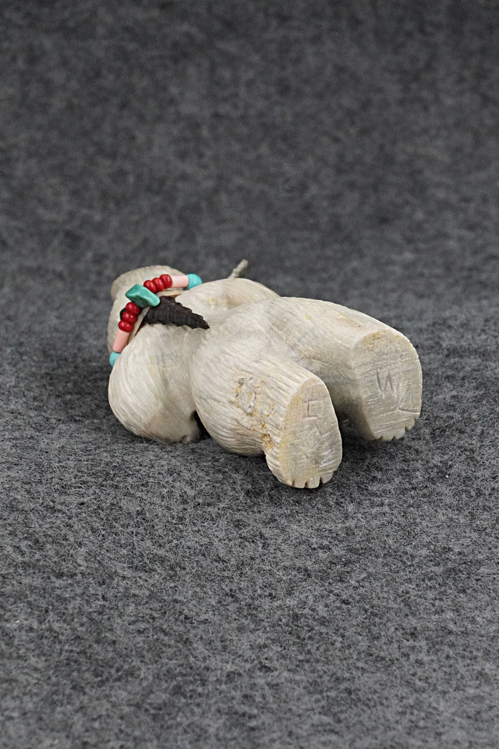 Bear with Fish Zuni Fetish Carving - Douglas Martza