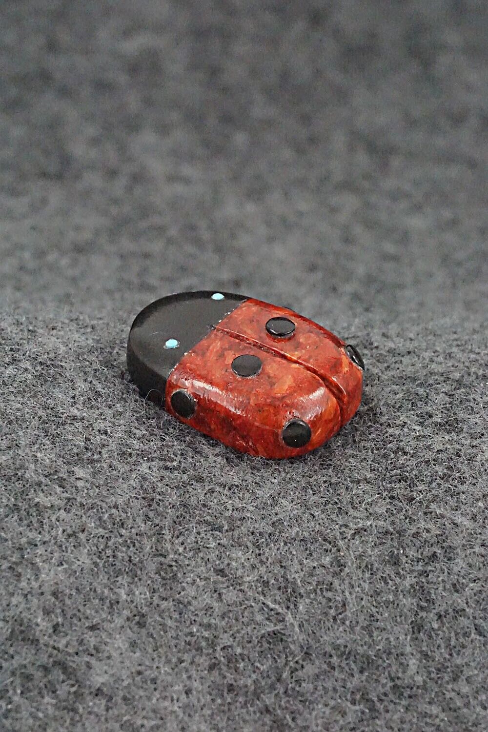 Ladybug Zuni Fetish Carving - Reynold Lunasee