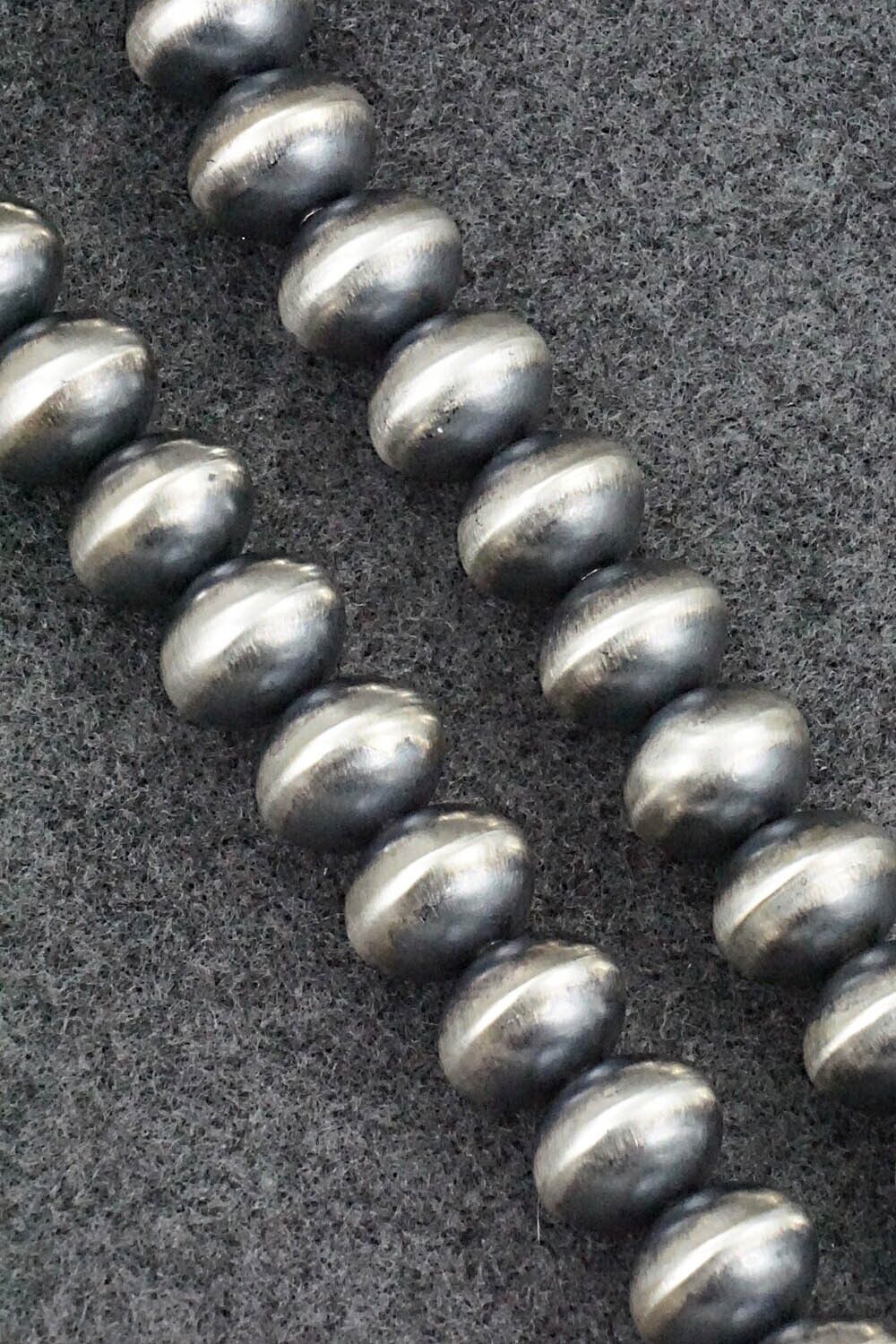 Sterling Silver Navajo Pearl Necklace 26" - Bryannen Halwood