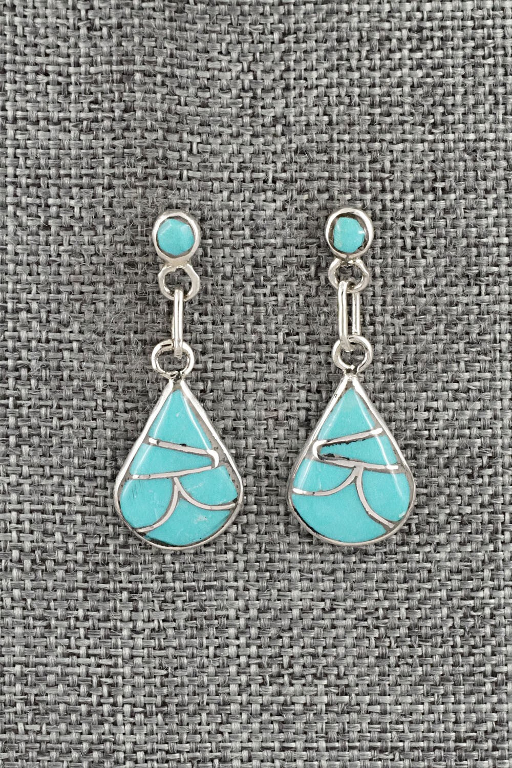 Turquoise & Sterling Silver Earrings - Orena Leekya