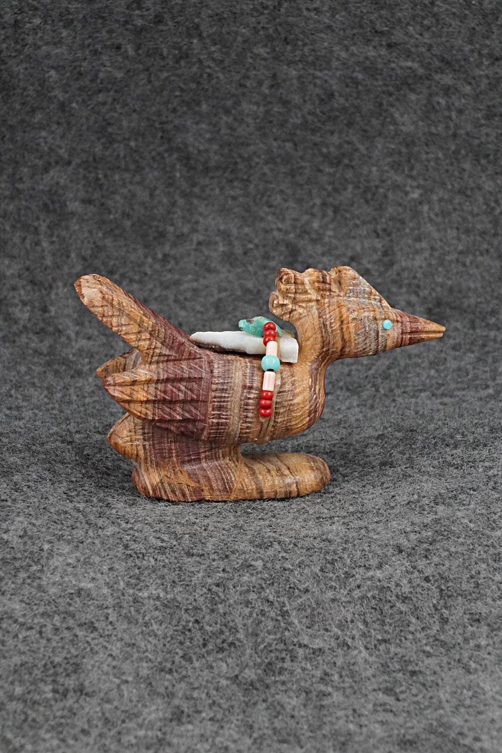 Roadrunner Zuni Fetish Carving - Douglas Martza
