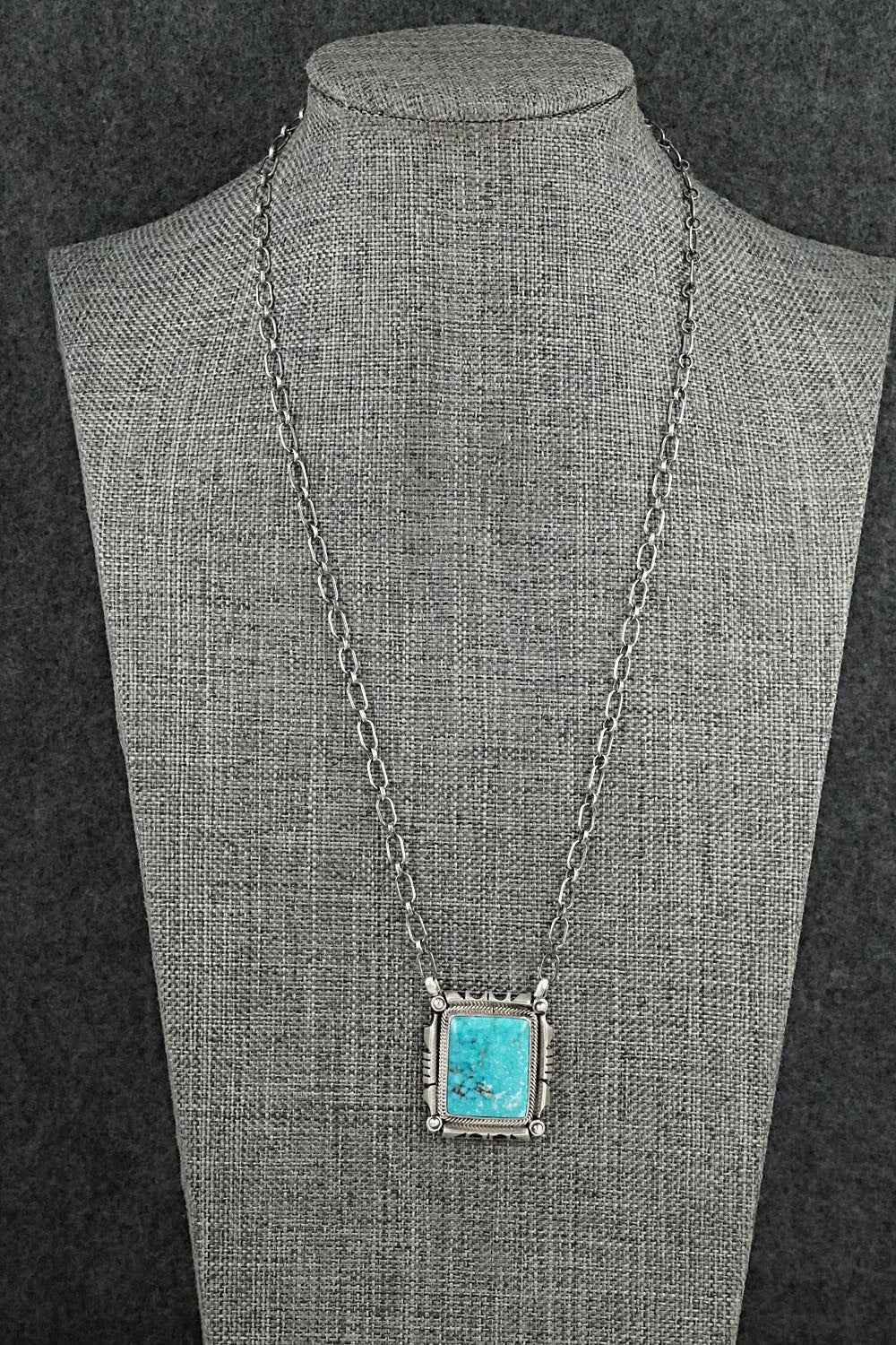 Turquoise & Sterling Silver Necklace - Daniel Benally