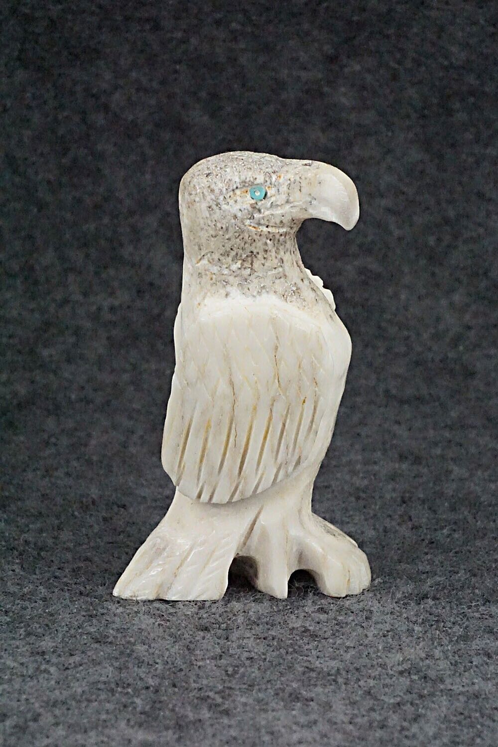 Eagle Zuni Fetish Carving - Allison White
