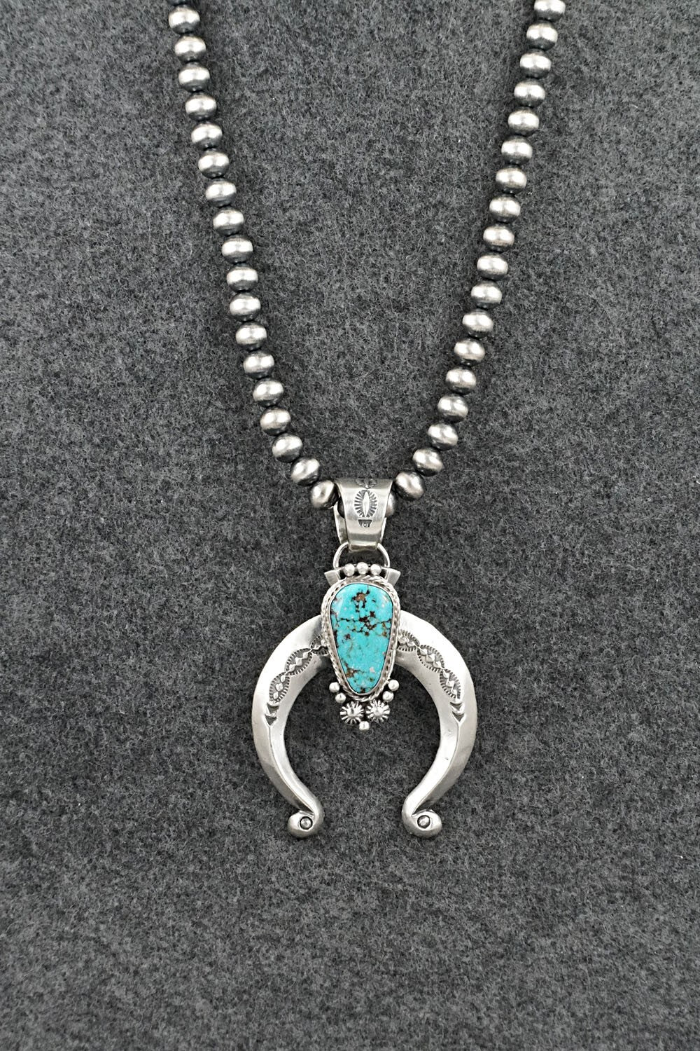 Turquoise & Sterling Silver Necklace - Samuel Yellowhair