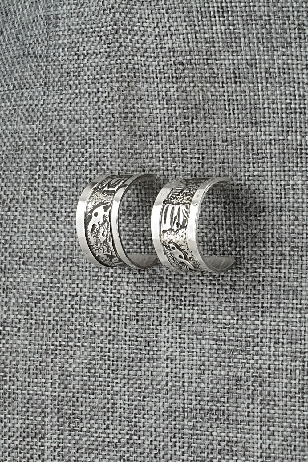 Sterling Silver Hoop Earrings - Elaine Becenti