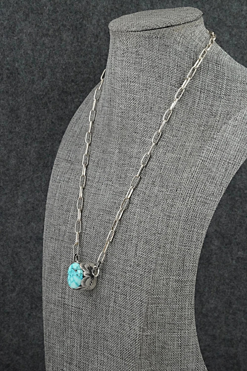 Turquoise & Sterling Silver Necklace - Randy Boyd