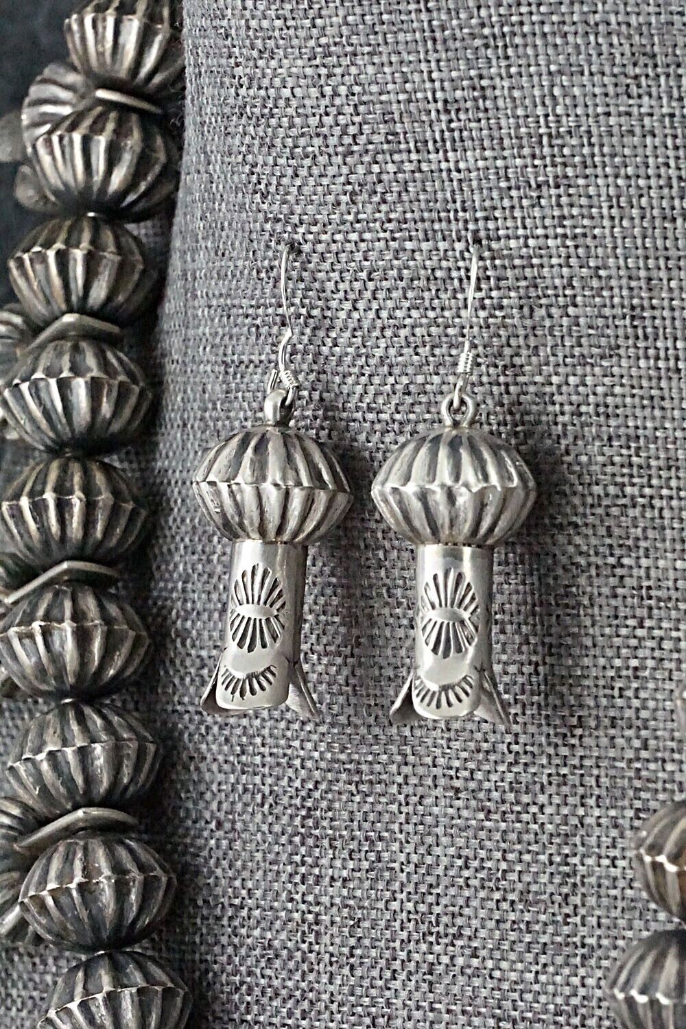 Turquoise & Sterling Silver Squash Blossom Set - Chris Hale