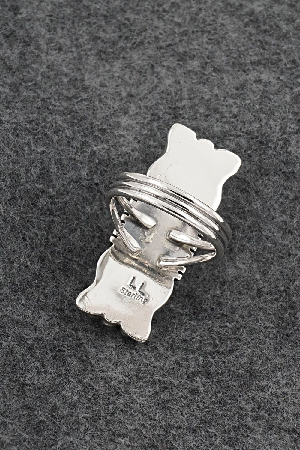 White Buffalo & Sterling Silver Ring - Larson Lee - Size 9