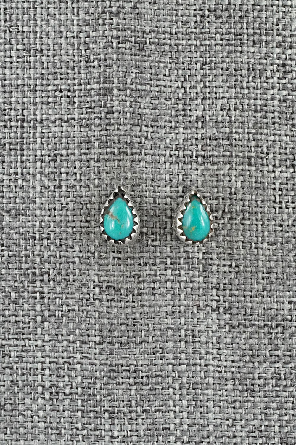 Turquoise & Sterling Silver Earrings - Gerald Joe