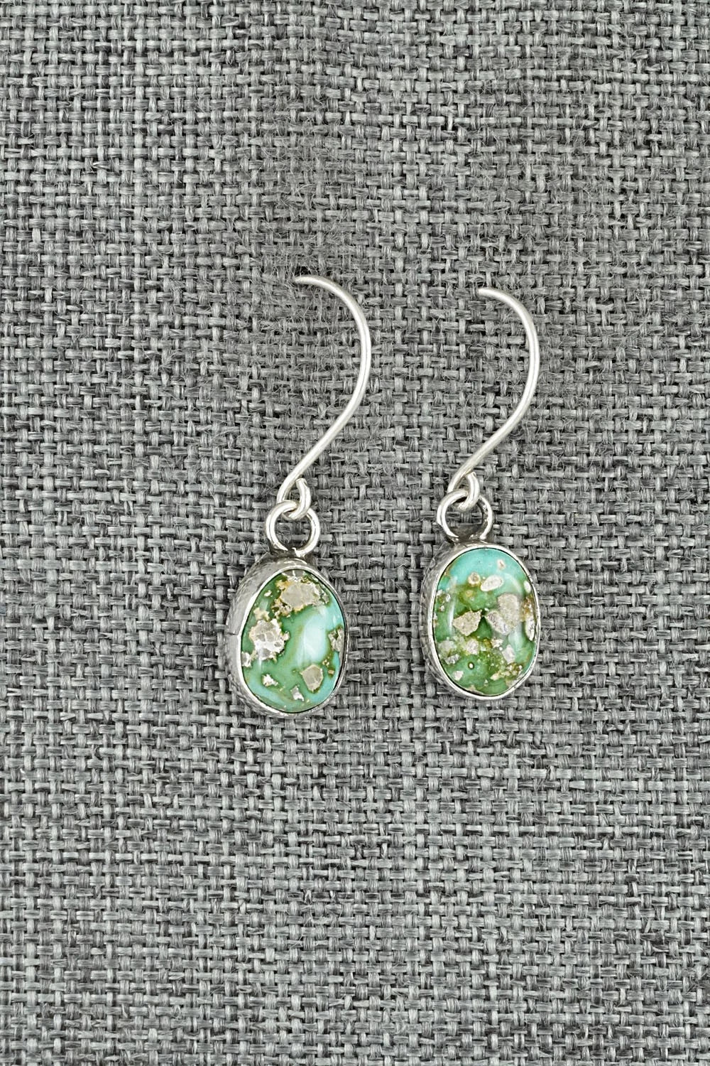 Turquoise & Sterling Silver Earrings - Rosemary Saunders