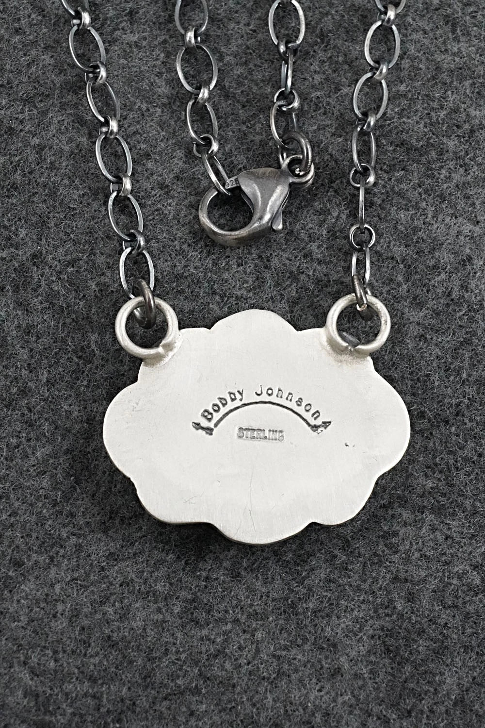 Turquoise & Sterling Silver Necklace - Bobby Johnson