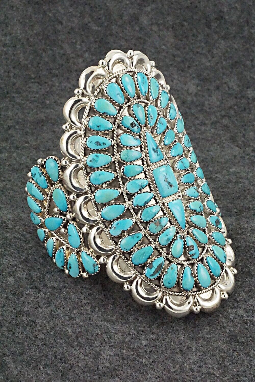 Turquoise & Sterling Silver Bracelet - Justin Wilson