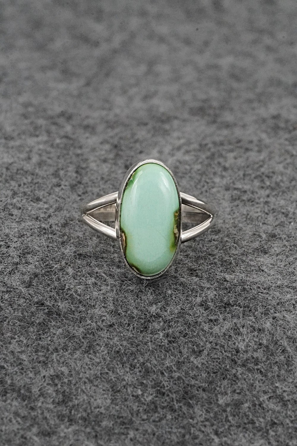 Turquoise & Sterling Silver Ring - Rosemary Saunders - Size 7