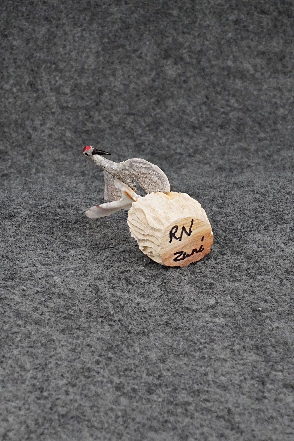 Sandhill Crane Zuni Fetish Carving - Ruben Najera
