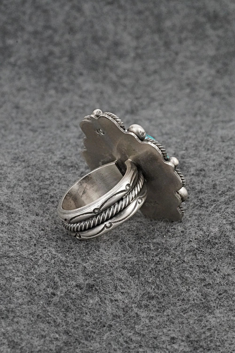 Turquoise & Sterling Silver Ring - Michael Calladitto - Size 7