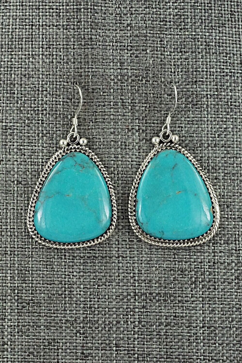 Turquoise & Sterling Silver Earrings - Sharon McCarthy
