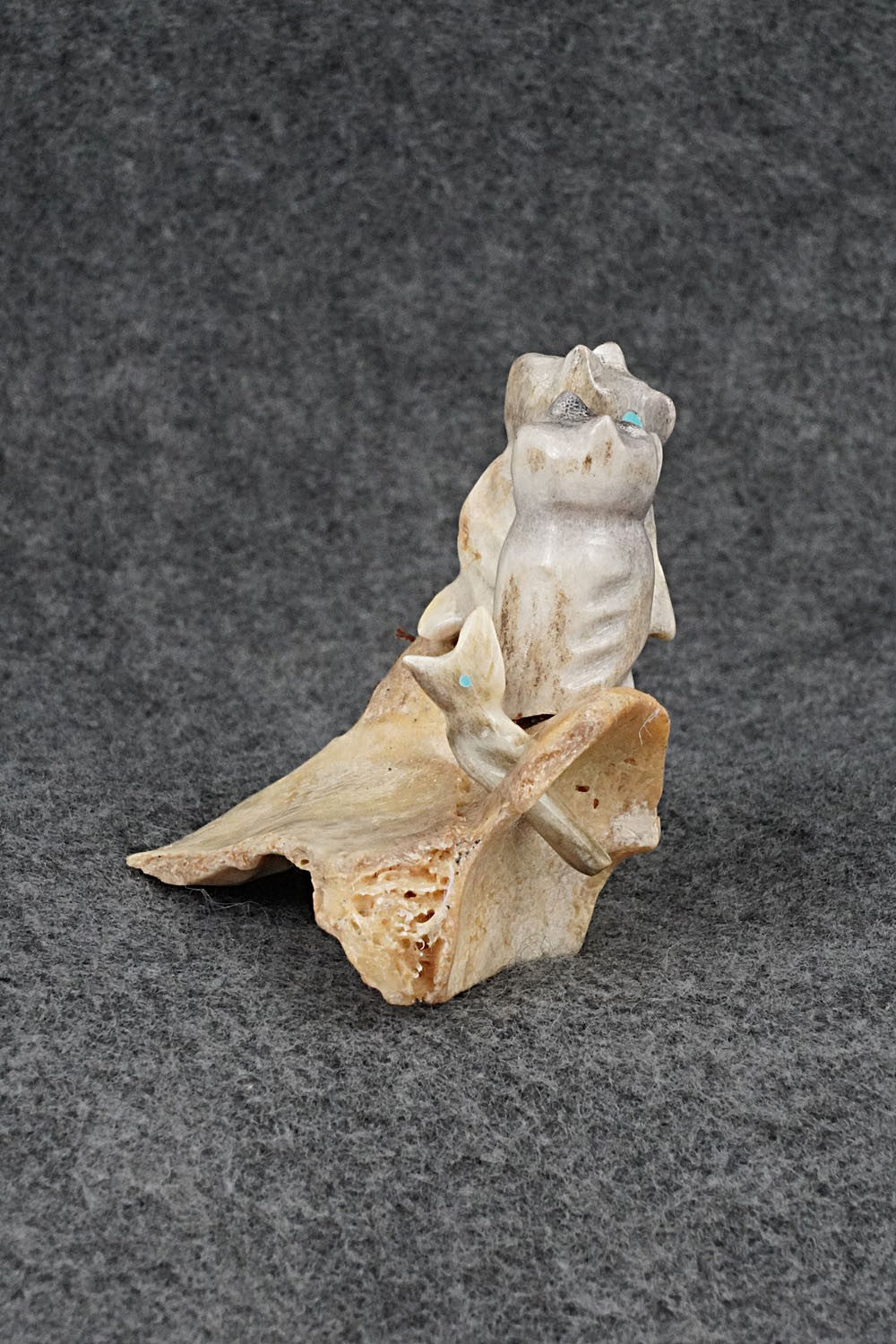 Owls Zuni Fetish Carving - Marvelita Phillips