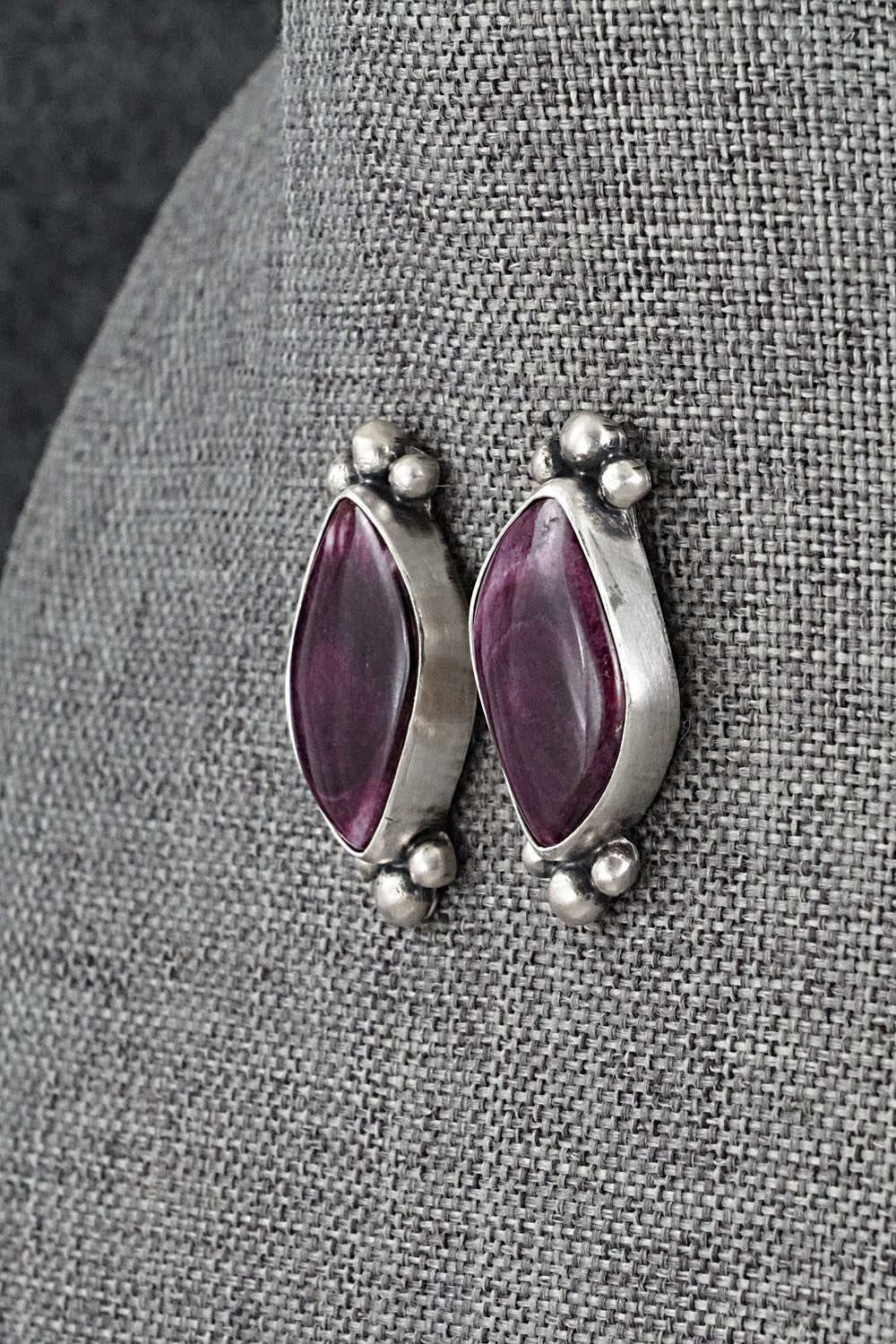 Spiny Oyster & Sterling Silver Necklace Set - Darrin Livingston