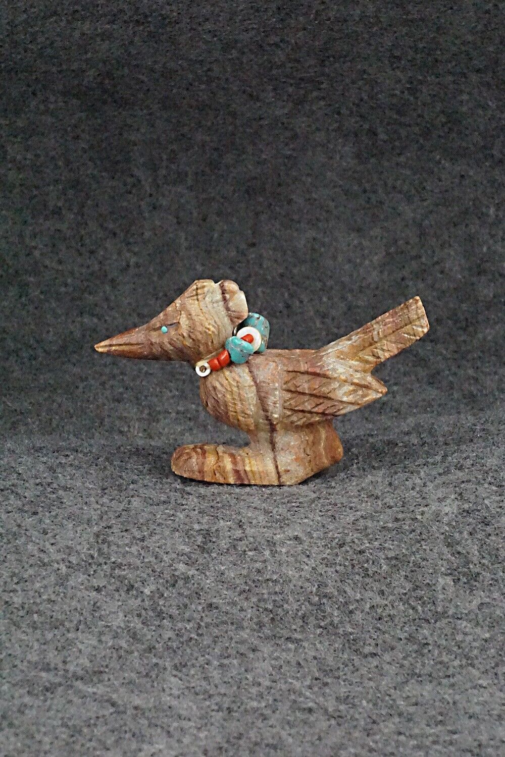 Roadrunner Zuni Fetish Carving - Douglas Martza