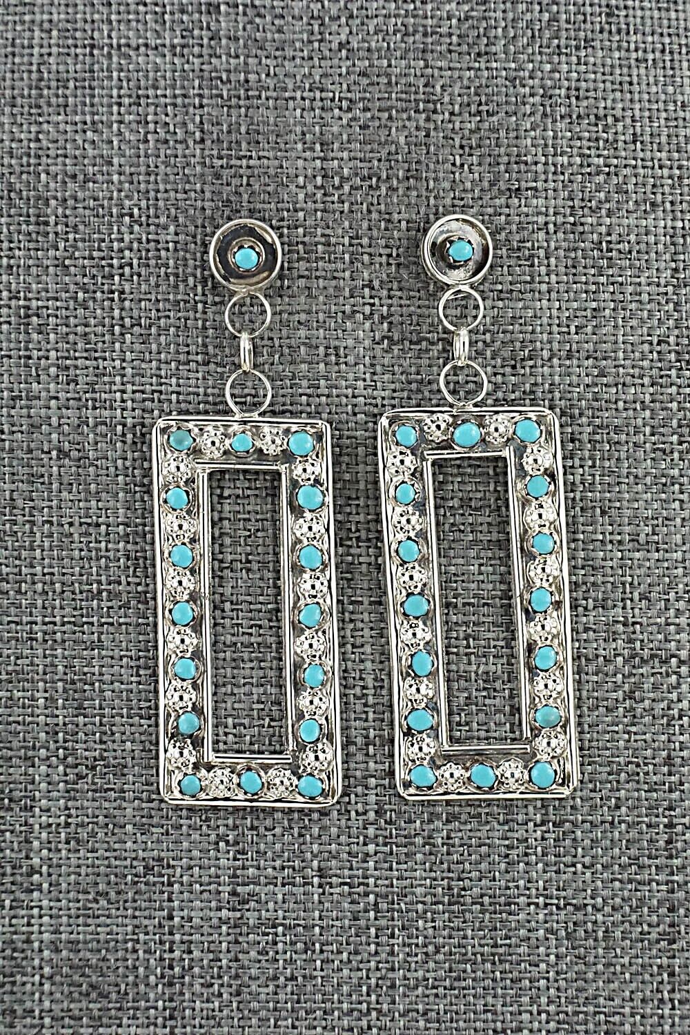 Turquoise & Sterling Silver Earrings - Marlon Quam