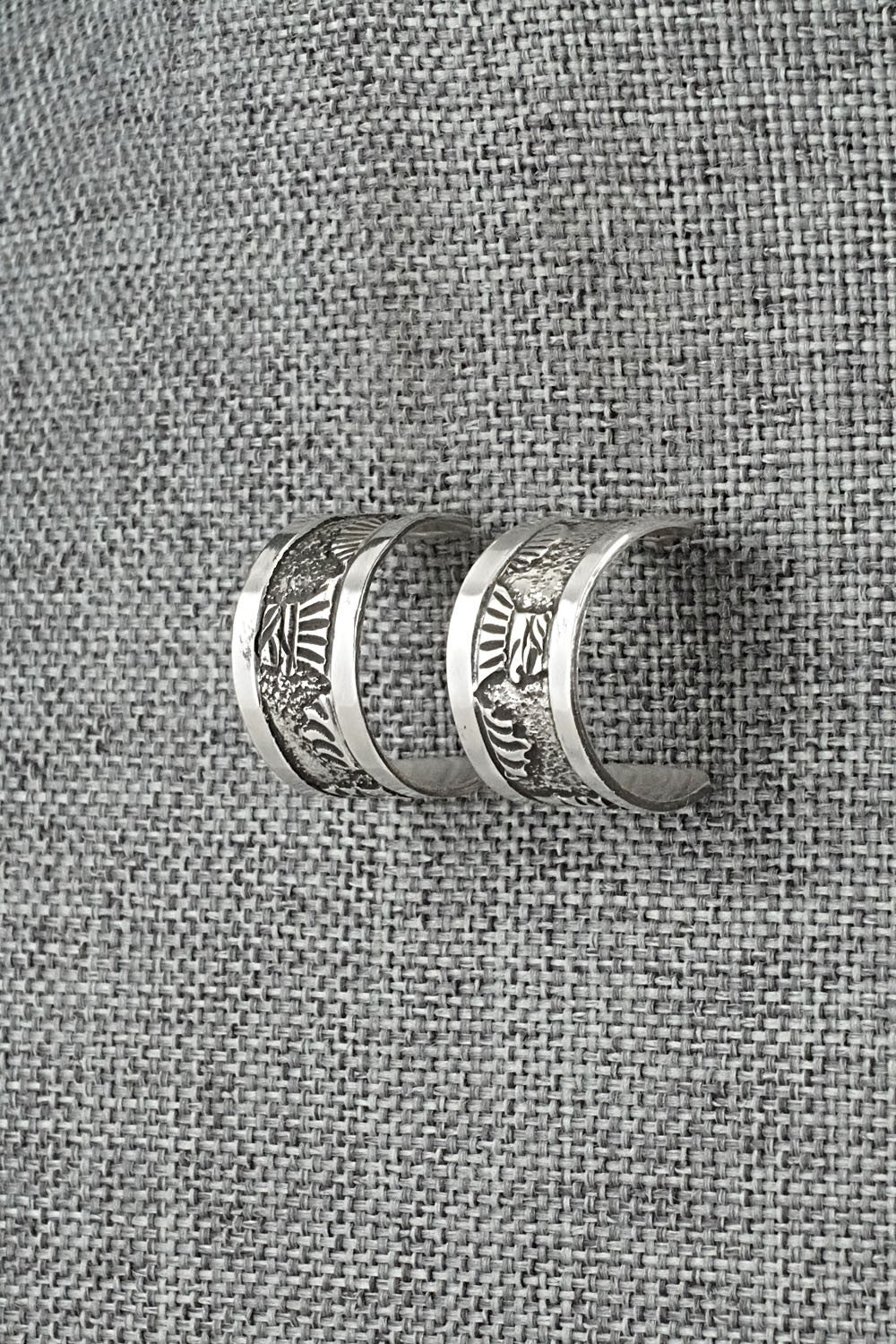 Sterling Silver Hoop Earrings - Elaine Becenti
