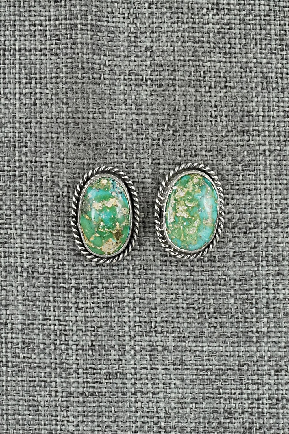 Turquoise & Sterling Silver Earrings - Rosemary Saunders