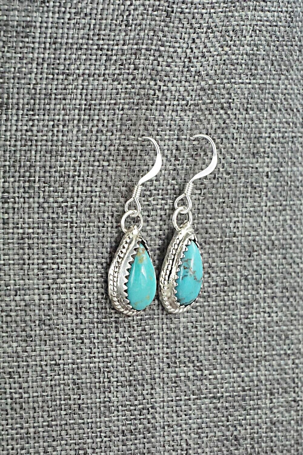 Turquoise & Sterling Silver Earrings - Angeline Platero