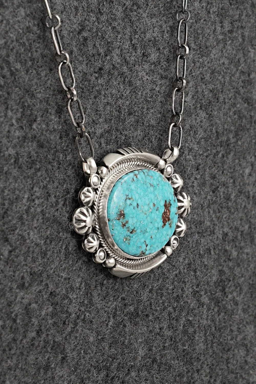 Turquoise & Sterling Silver Necklace - Daniel Benally
