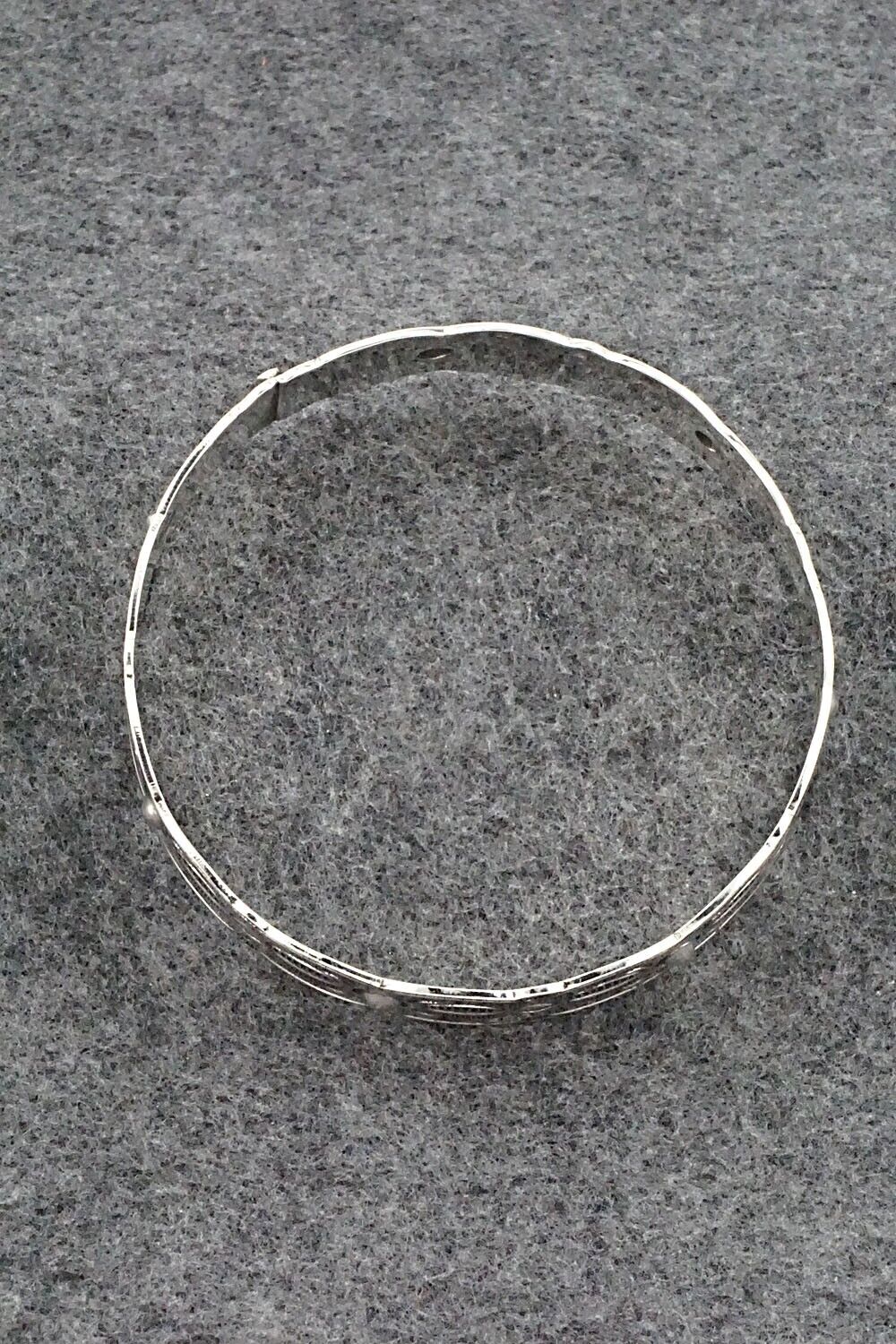 Sterling Silver Bangle Bracelet - Jeremy Delgarito