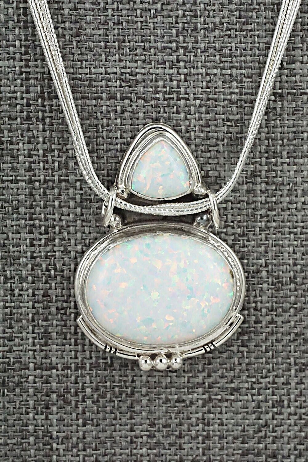 Opalite & Sterling Silver Necklace - Rita Largo