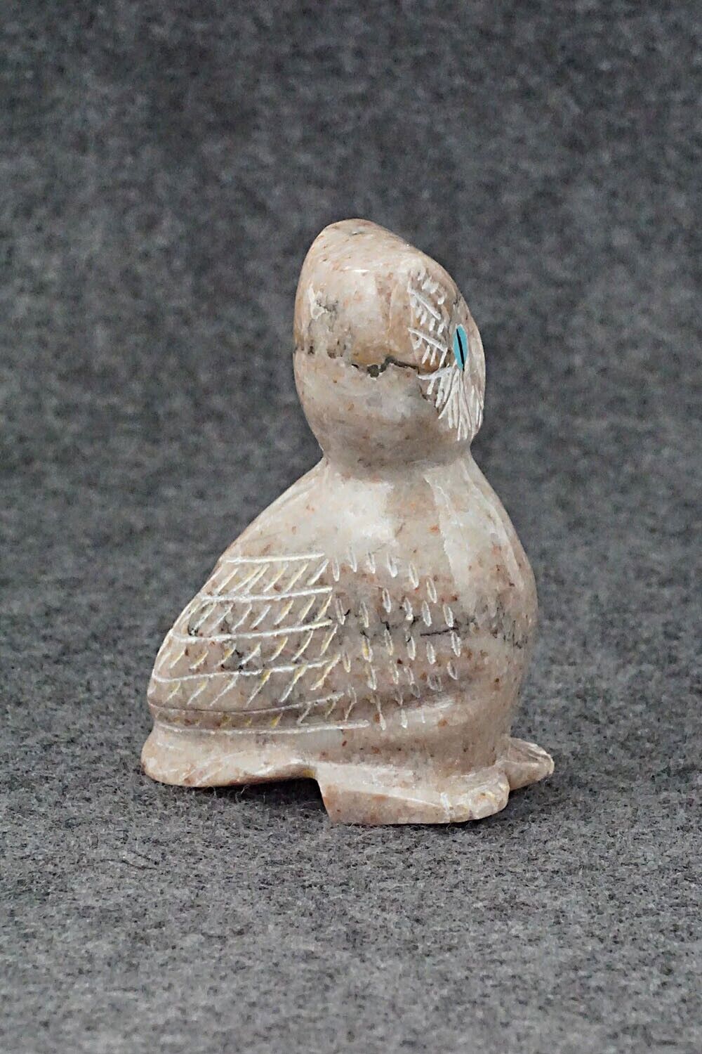Owl Zuni Fetish Carving - Andres Lementino