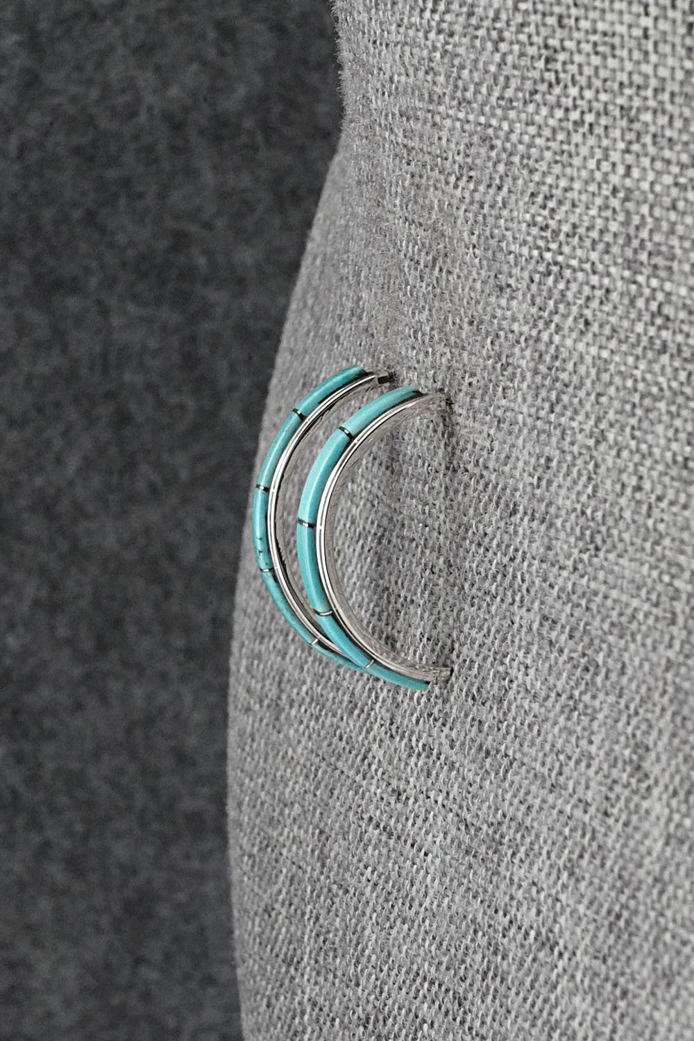 Turquoise & Sterling Silver Earrings - Gloria Waatsa