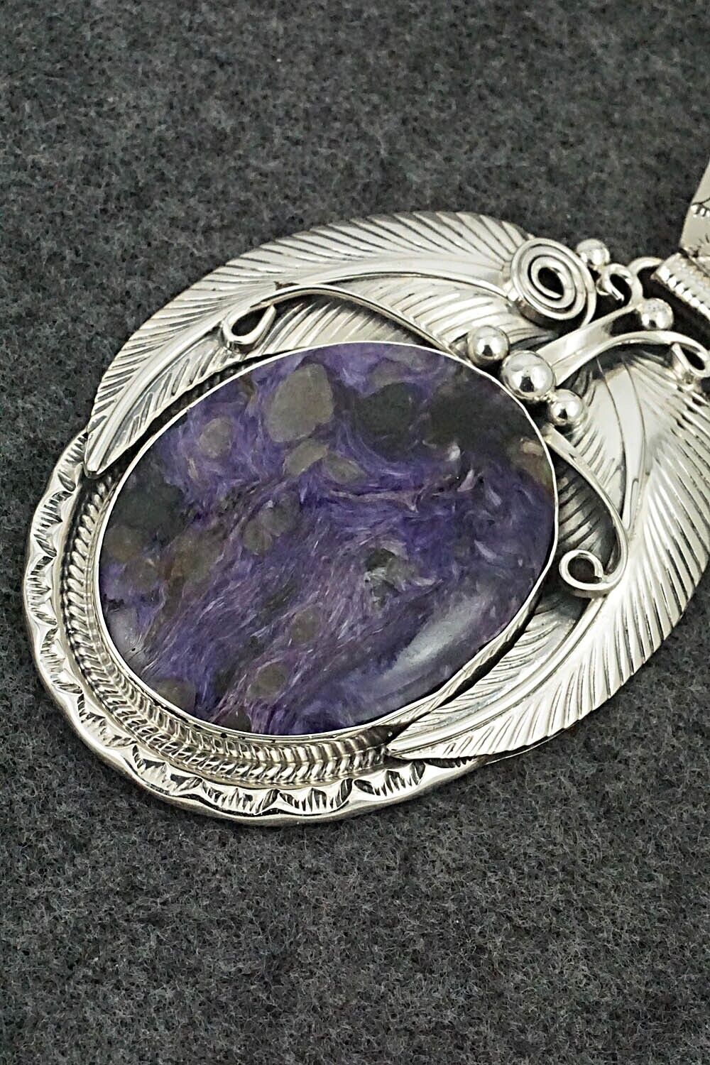 Charoite & Sterling Silver Pendant - Davey Morgan