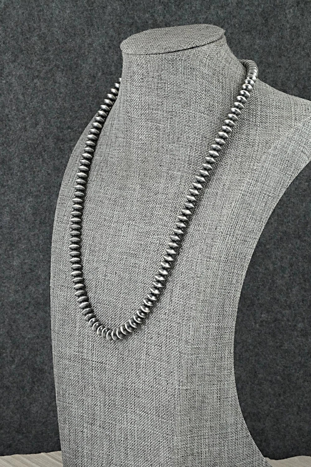Sterling Silver Navajo Pearl Necklace 20" - Austin Haley