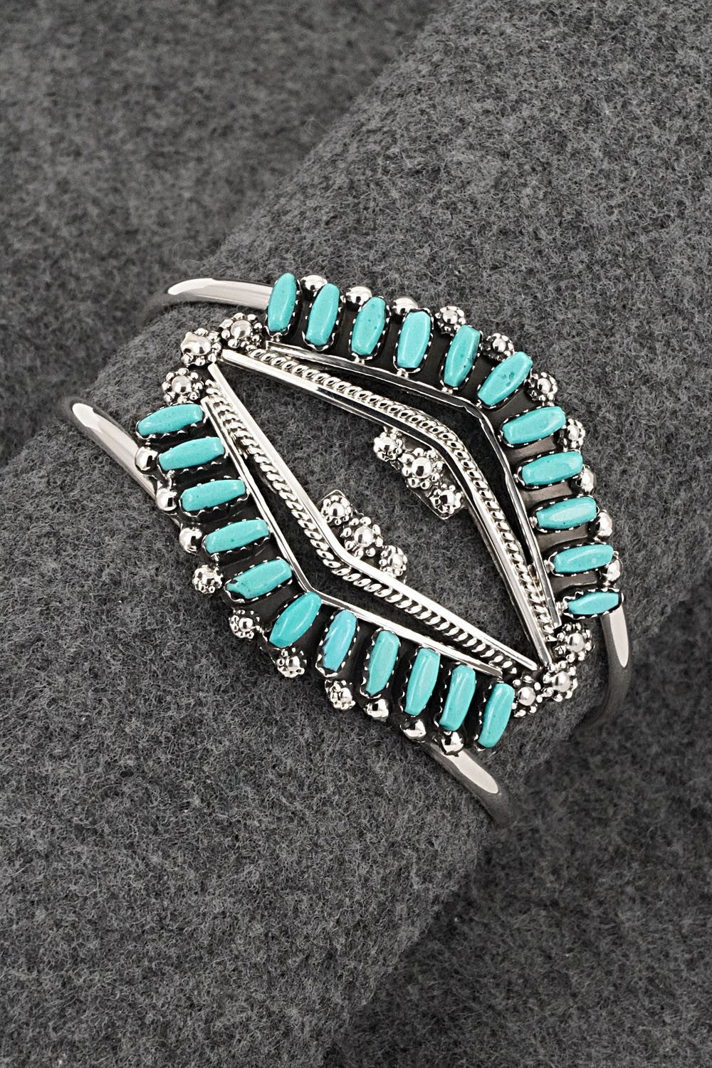 Turquoise & Sterling Silver Bracelet - Veronica Martza