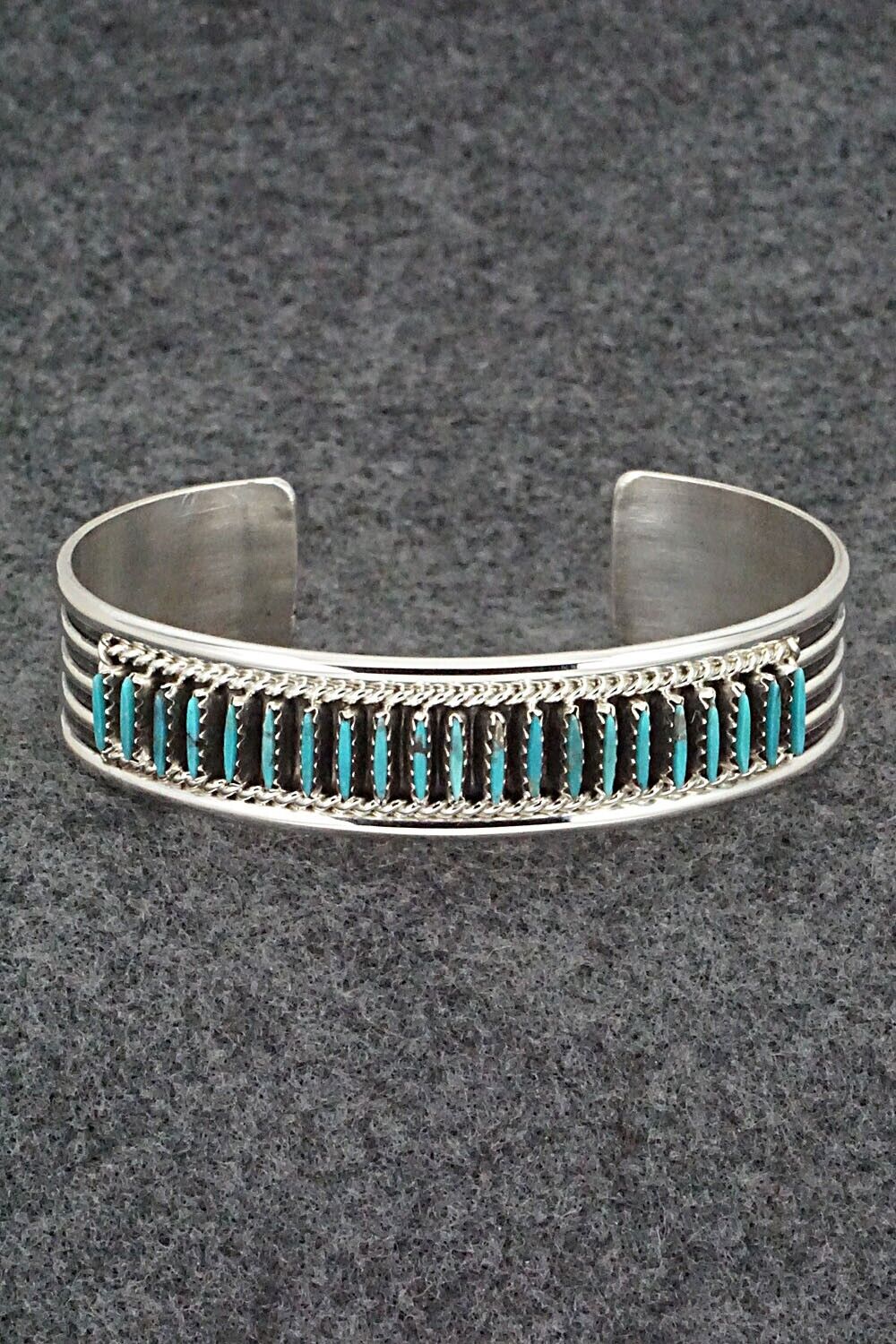 Turquoise & Sterling Silver Bracelet - Roland Francisco