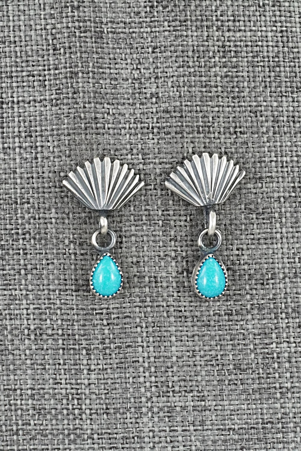 Turquoise & Sterling Silver Earrings - Marie Bahe